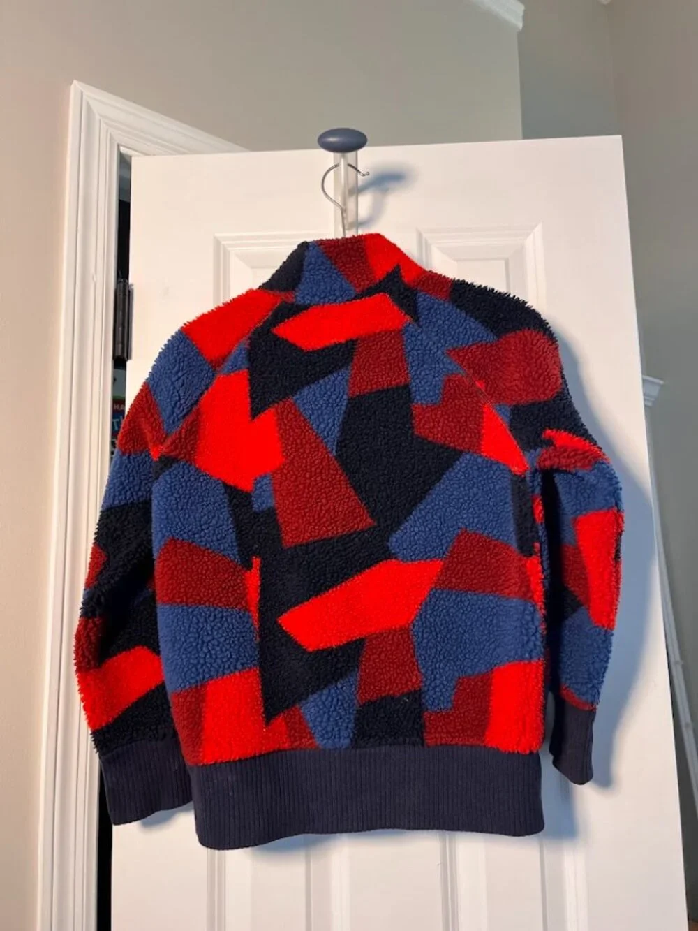 GapKids Full Zip Fuzzy Plush Fleece Jacket Medium Boys